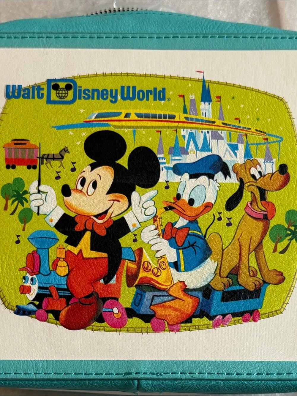 Disney Teal, Lime & Black Retro Character Crossbody